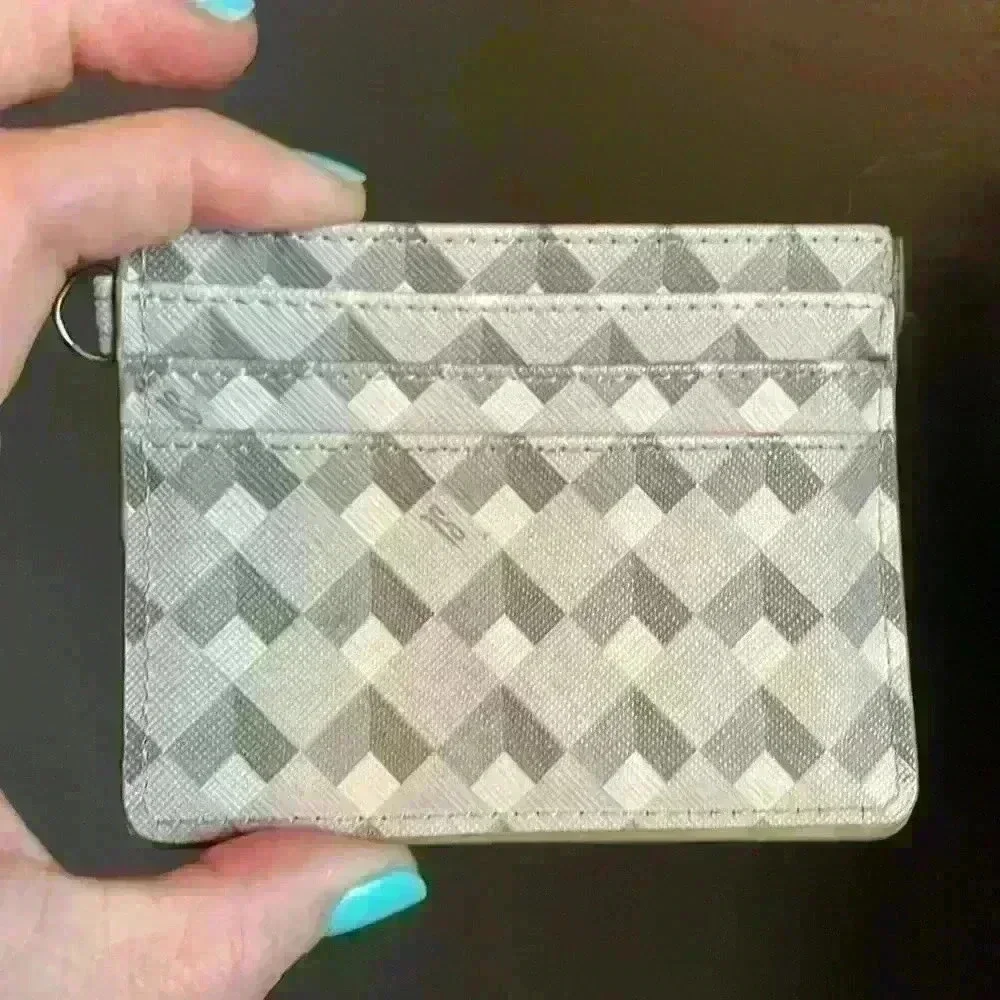 Santa Lolla graphic print card wallet.
